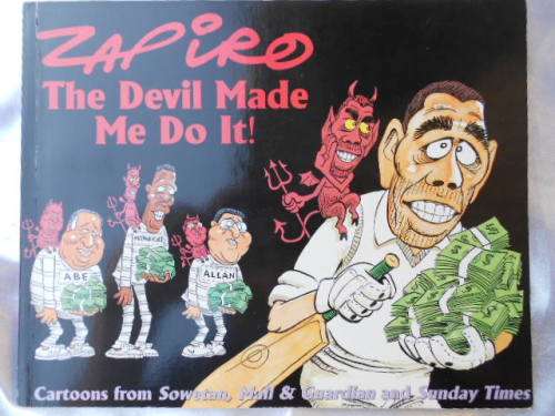 "The Devil Made Me Do It" Zapiro. Soft cover.Condition:excellent.Cartoons from Sowetan etc.