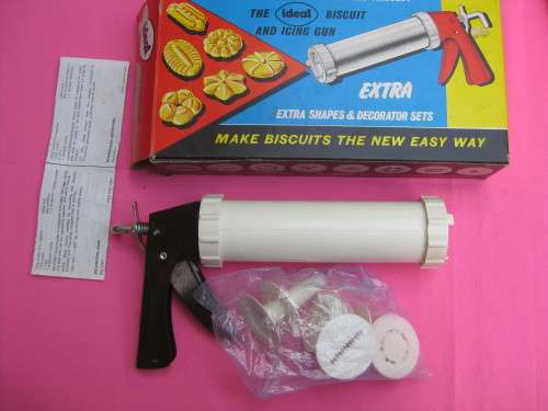 "Ideal"  Biscuit and Icing Gun and accessories.  A biscuit with every snap of the trigger.