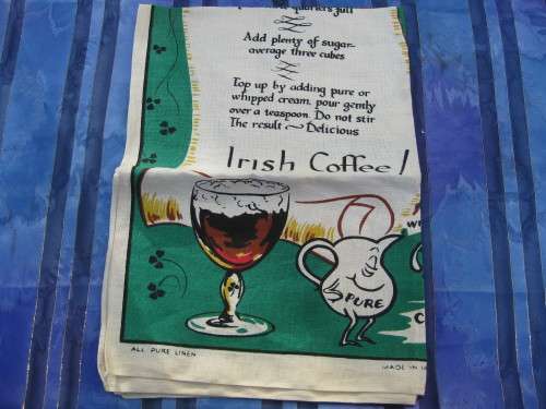 Kitchen tea-towel.  Pure Irish linen.  Like new.