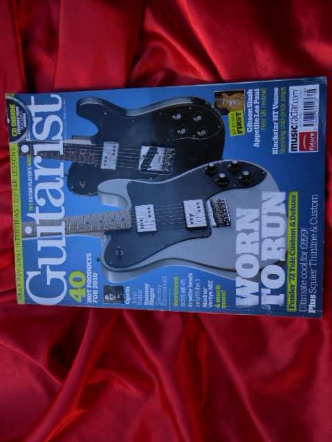 "Guitarist" Magazine. June, 2010.  Fender '72 Tele Custom & Deluxe.