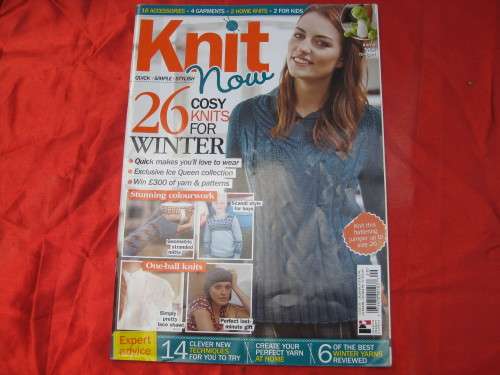 "Knit Now"   Magazine.  98 pgs.