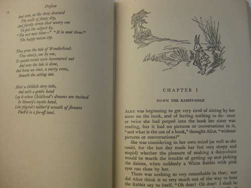 1946  "Alice in Wonderland"   Lewis Carroll.  Hard cover.