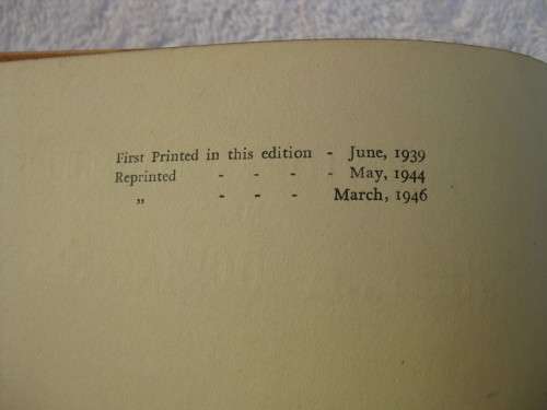 1946  "Alice in Wonderland"   Lewis Carroll.  Hard cover.