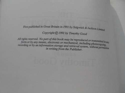 "The UFO Report 1992"  Soft cover.  Edited by Timothy Good.