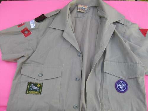 Retro Boy scout's uniform with Transvaal badge.