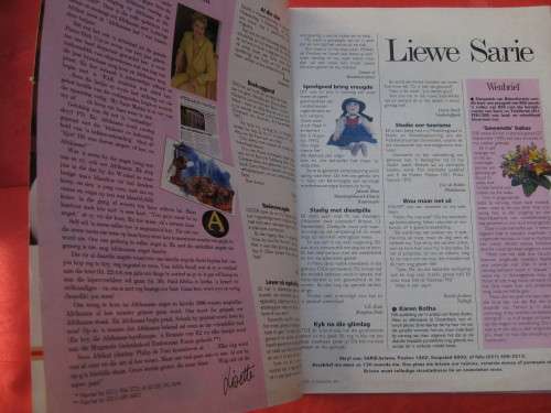 "Sarie"  Magazine.  Januarie, 1996.