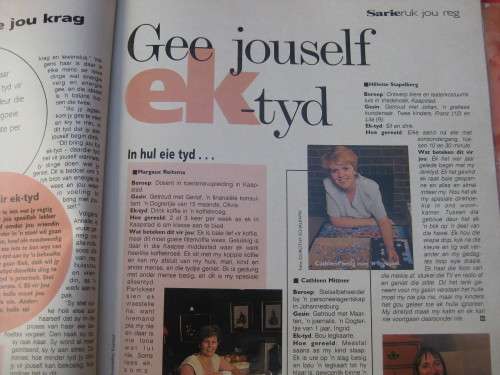 "Sarie"  Magazine.  Januarie, 1996.