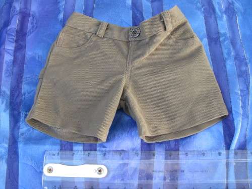 Teddy bear`s clothes   Brown shorts for child`s teddy