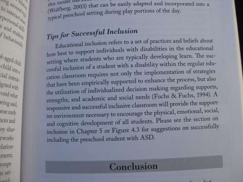 "School Success for Kids with Autism" Soft cover. Edited by Andrew L. Egel Ph.D. Katherine C. Holman