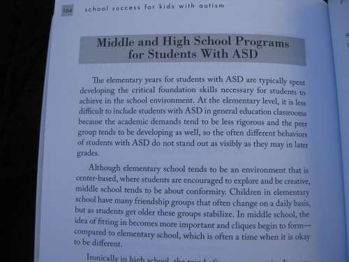 "School Success for Kids with Autism" Soft cover. Edited by Andrew L. Egel Ph.D. Katherine C. Holman