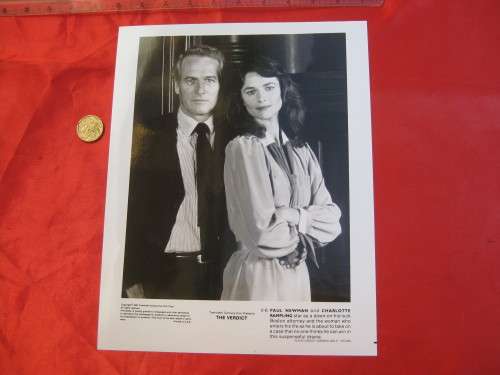Movie memorabilia Gloss photo of Paul Newman and Charlotte Rampling