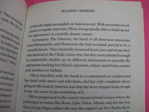 `Olivia  The Biography of Olivia Newton-John`  Soft cover.  Tim Ewbank.