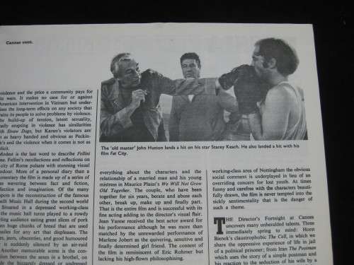 `Film` Magazine Number 65,  Summer 1972.  Very good condition. International Issue.