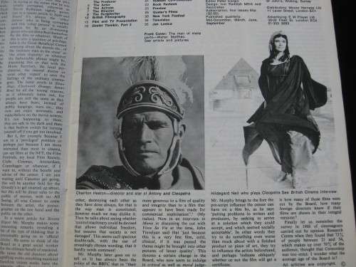 `Film` Magazine Number 65. Spring 1972.  Very good condition.