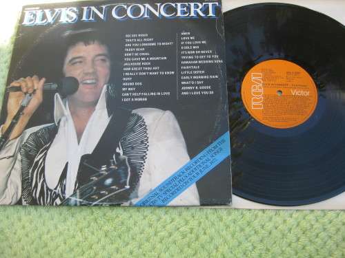 LP. Elvis in Concert. Double LP   Cover:good, Records:very good.