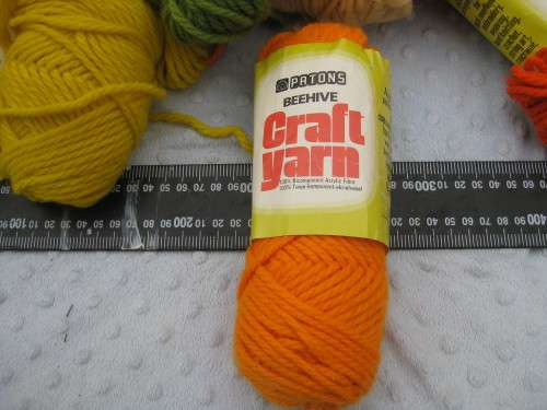 Paton`s beehive craft yarn. An all-purpose yarn for quick needlepoint,embroidery, weaving, hand knit