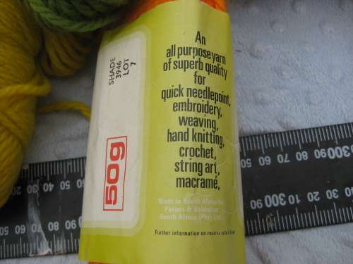 Paton`s beehive craft yarn. An all-purpose yarn for quick needlepoint,embroidery, weaving, hand knit