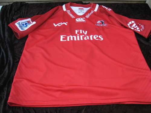 Short-sleeved Lions Rugby shirt. Size: 2XL