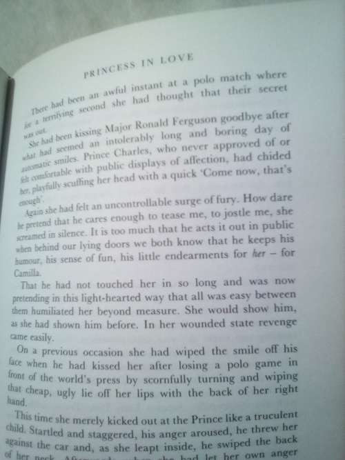 `Princess in Love`  Hard cover.  Anna Pasternak.  Princess Diana and James Hewitt..