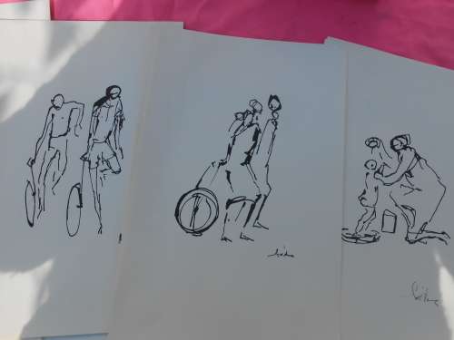 Jose Padau.  A folder of prints.