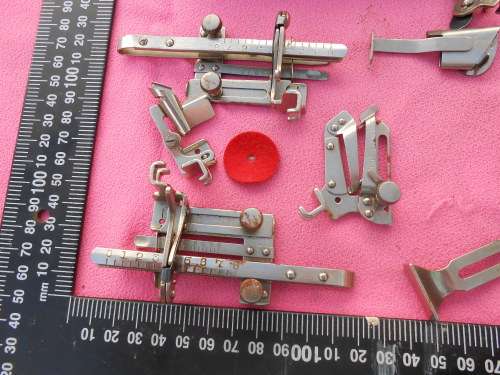 Singer sewing machine accessories.