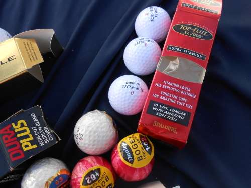 Golf balls.