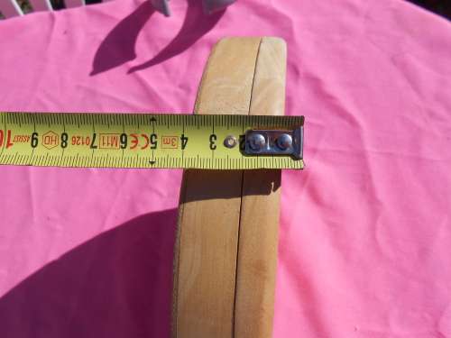 Cheese board with swivel wooden case enclosing knives.  Ready to place on the dining room table.