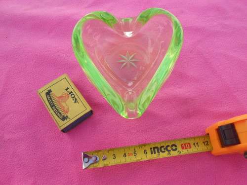 Heart-shaped Murano ashtray.