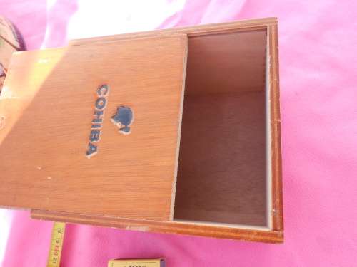 Empty wooden box for cigars.  Cuba.