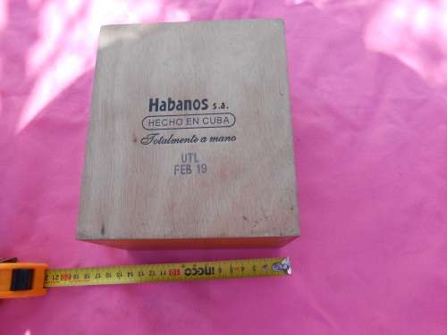 Empty wooden box for cigars.  Cuba.