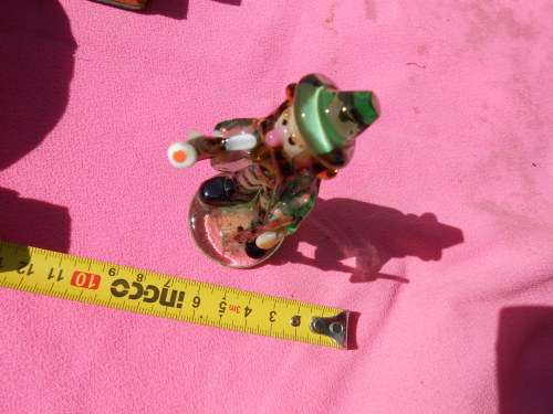 Murano glass ornament of a musician.  100mm high.  Delightfully unusual. No chips or cracks.