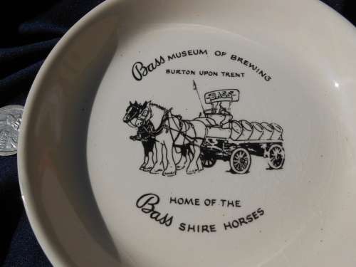 Horse Brass. Burton Upon Trent.  Home of the Brass Shire horses plate.  110mm. Poole.