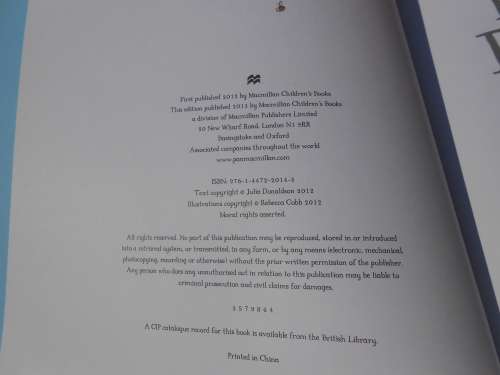 `The Paper Dolls` Julia Donaldson & Rebecca Cobb.  Soft cover.