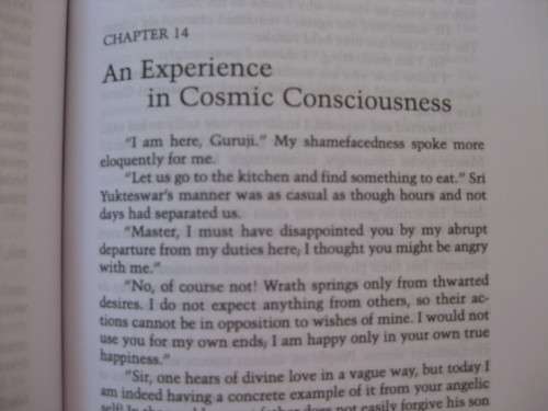 `Autobiography of a Yogi`  Paramahansa Yogananda.  Hard cover.