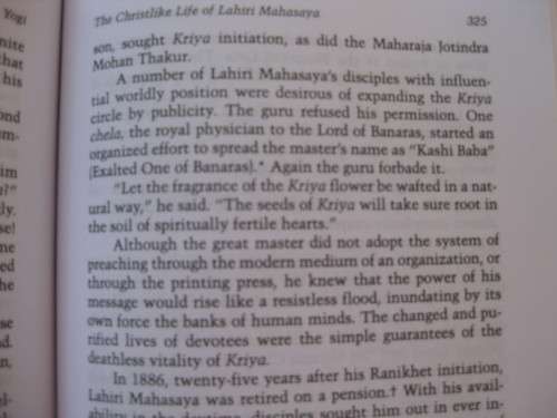 `Autobiography of a Yogi`  Paramahansa Yogananda.  Hard cover.