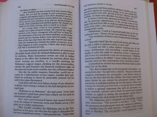 `Autobiography of a Yogi`  Paramahansa Yogananda.  Hard cover.