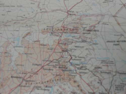 Fold-up travel map of South Africa.  1982. Reader`s Digest.