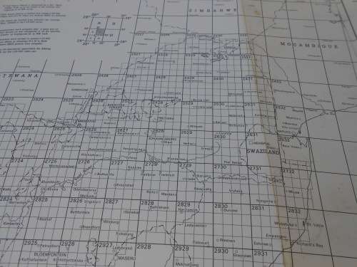 Fold-up travel map of South Africa.  1982. Reader`s Digest.