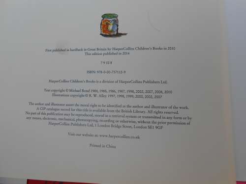 `The Paddington Treasury for the Very Young`  Michael Bond.  Hard cover.