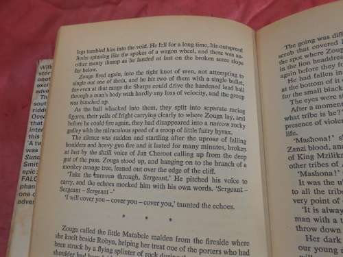 `A Falcon Flies`  Wilbur Smith.  Hard cover.