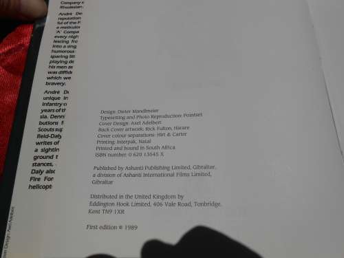 `The War Diaries of Andre Dennison`  JRT Wood.   Hard cover.