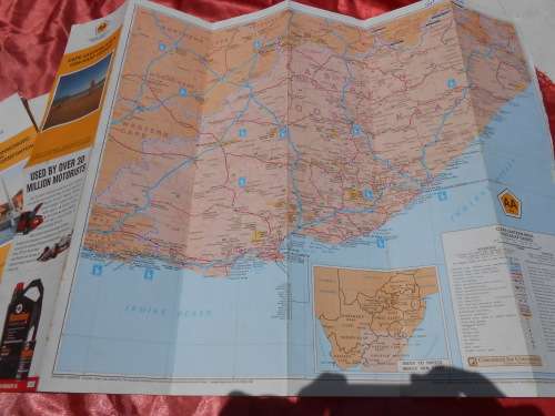 4 off AA Travel Maps.  Pta/Jhb to Kimberbly/Bloem.  E. Cape,  Durban to E.L./P.E.