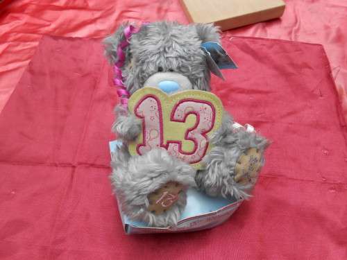 Me-to-you Teddy for an 13th birthday.