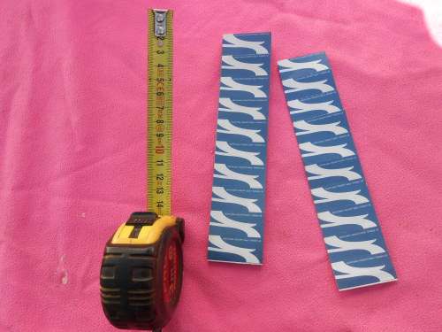 Airmail stickers - several sheets.