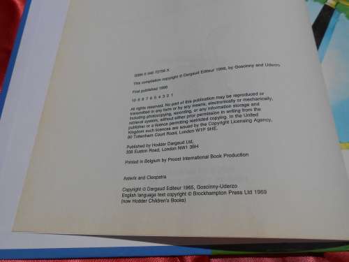 1998  `Asterix and Cleopatra` Hard cover.