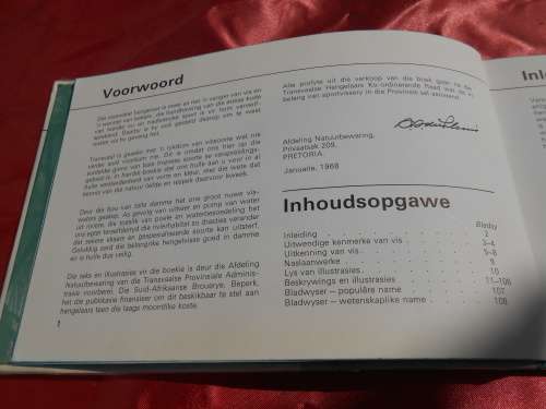 `Visse van Transvaal`  Pieter le Roux en Louis Steyn.  Afrikaans.  Hard cover.