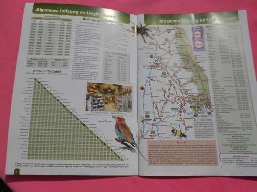 `Krugerwildtuin Kaart` 2de Uitgawe.  Afrikaans.  Soft cover