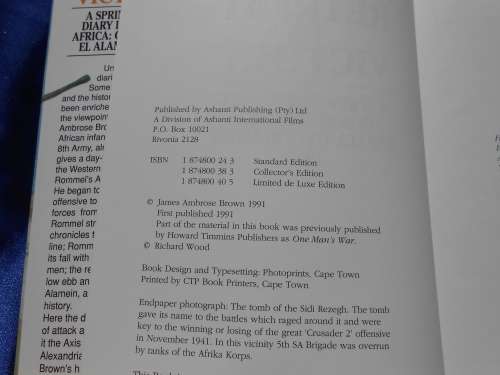 `Retreat to Victory`  James Ambrose Brown.  Hard cover.