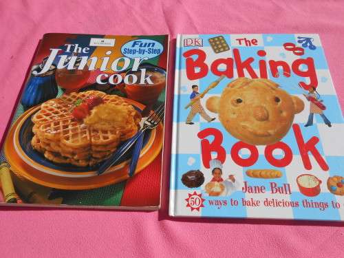 `The Baking Book`  Hard cover and ` The Junior Cook`  Soft cover.