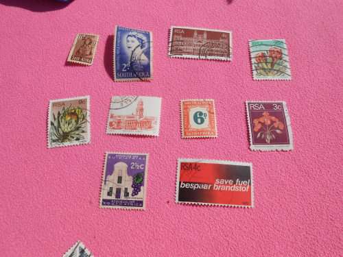 South African stamps.  160 stamps.
